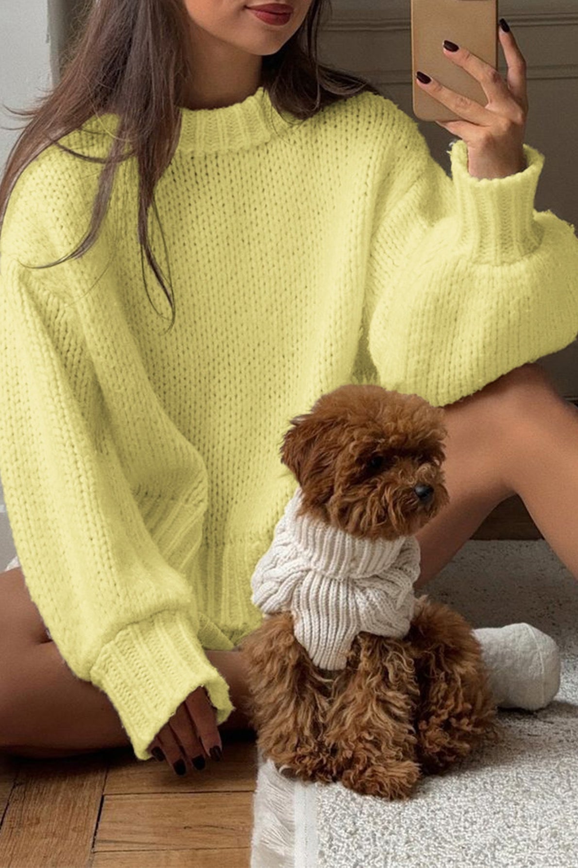 Amanda Crew Neck Layering Sweater - Women's Cozy Knitwear - Image 12