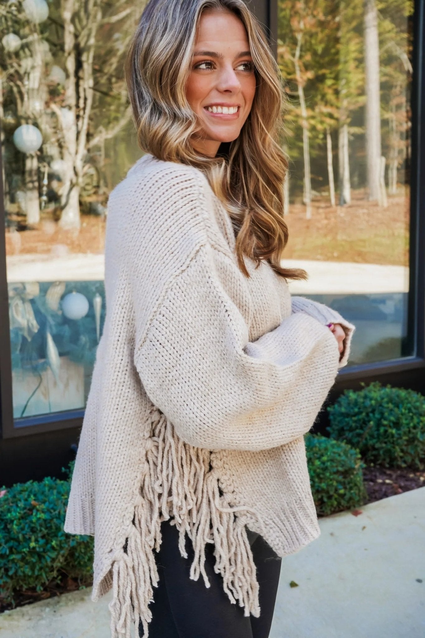 Kelly Tassel Knit Sweater - Women's Cozy Knitwear - Image 4
