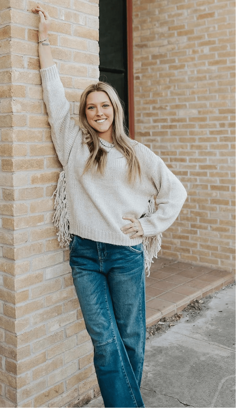 Kelly Tassel Knit Sweater - Women's Cozy Knitwear - Image 8