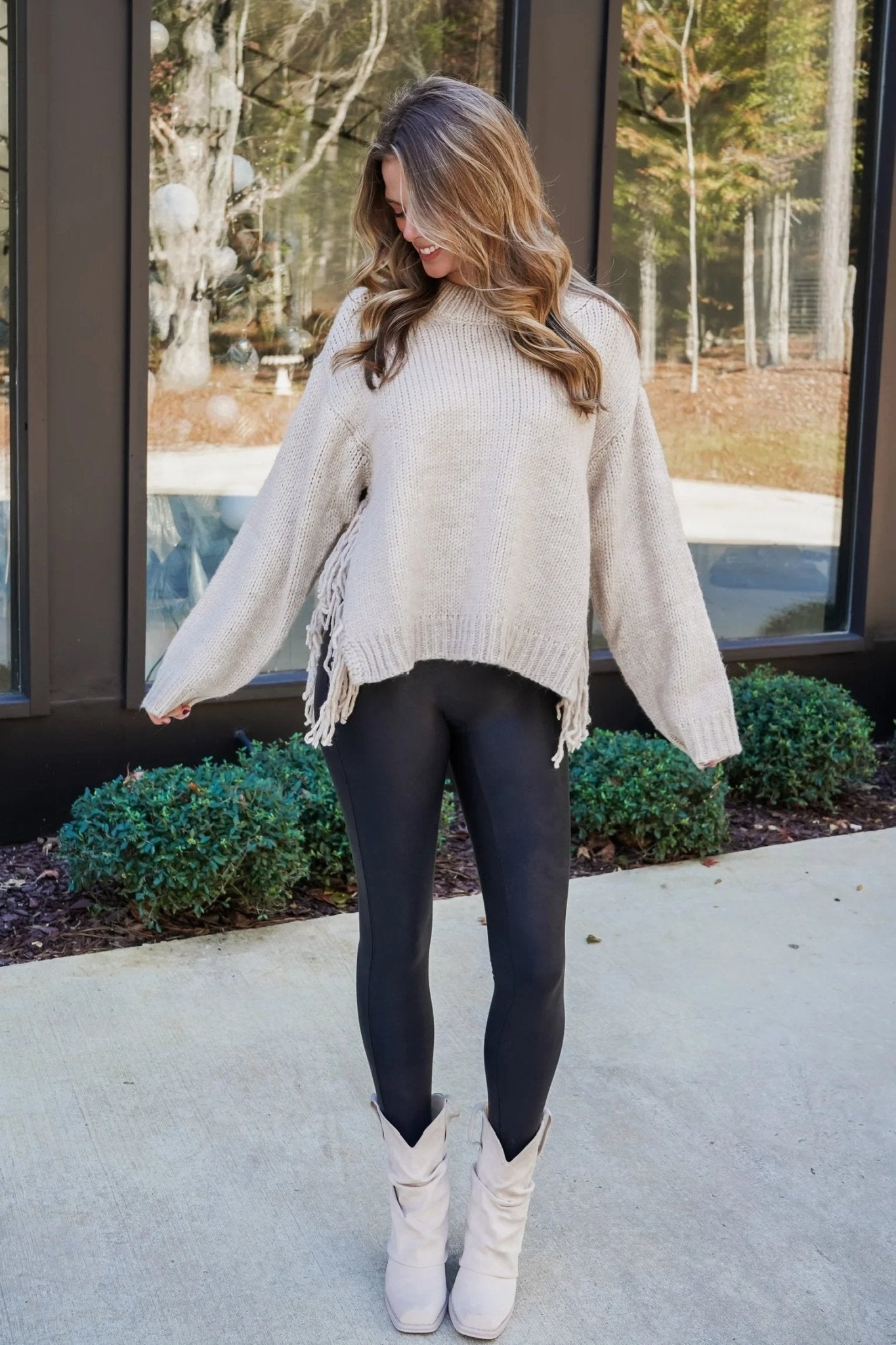 Kelly Tassel Knit Sweater - Women's Cozy Knitwear - Image 7
