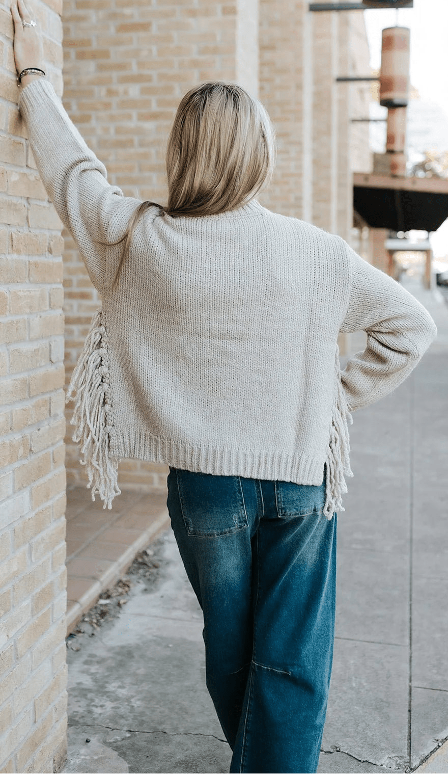 Kelly Tassel Knit Sweater - Women's Cozy Knitwear - Image 9