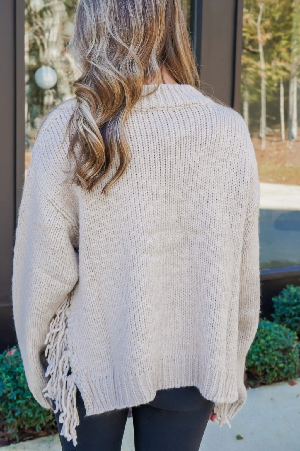 Kelly Tassel Knit Sweater - Women's Cozy Knitwear - Image 3