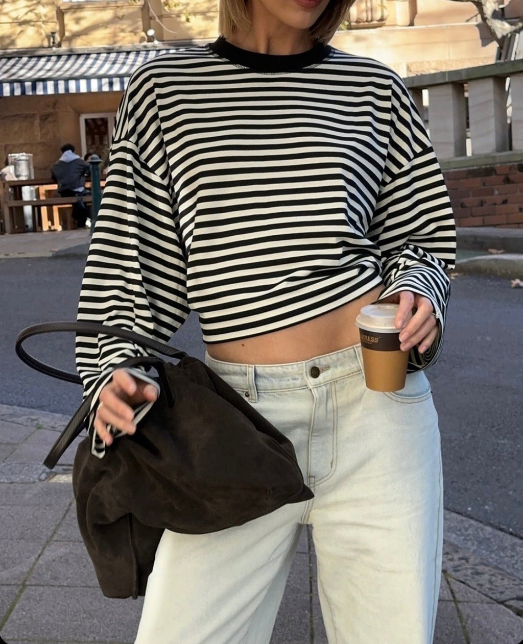 Vivien Striped Oversized Knit Sweater - Women's Cozy Knitwear - Image 11