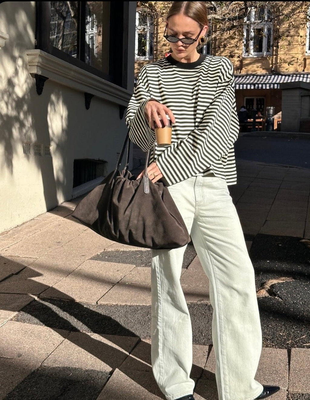 Vivien Striped Oversized Knit Sweater - Women's Cozy Knitwear - Image 12