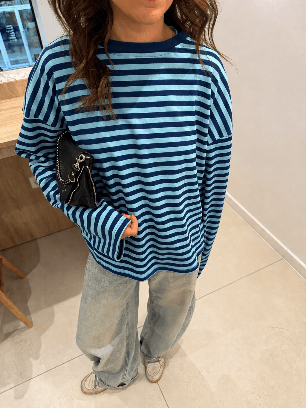 Vivien Striped Oversized Knit Sweater - Women's Cozy Knitwear - Image 25