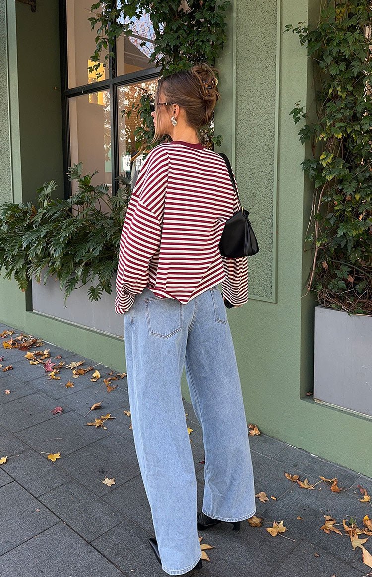 Vivien Striped Oversized Knit Sweater - Women's Cozy Knitwear - Image 22