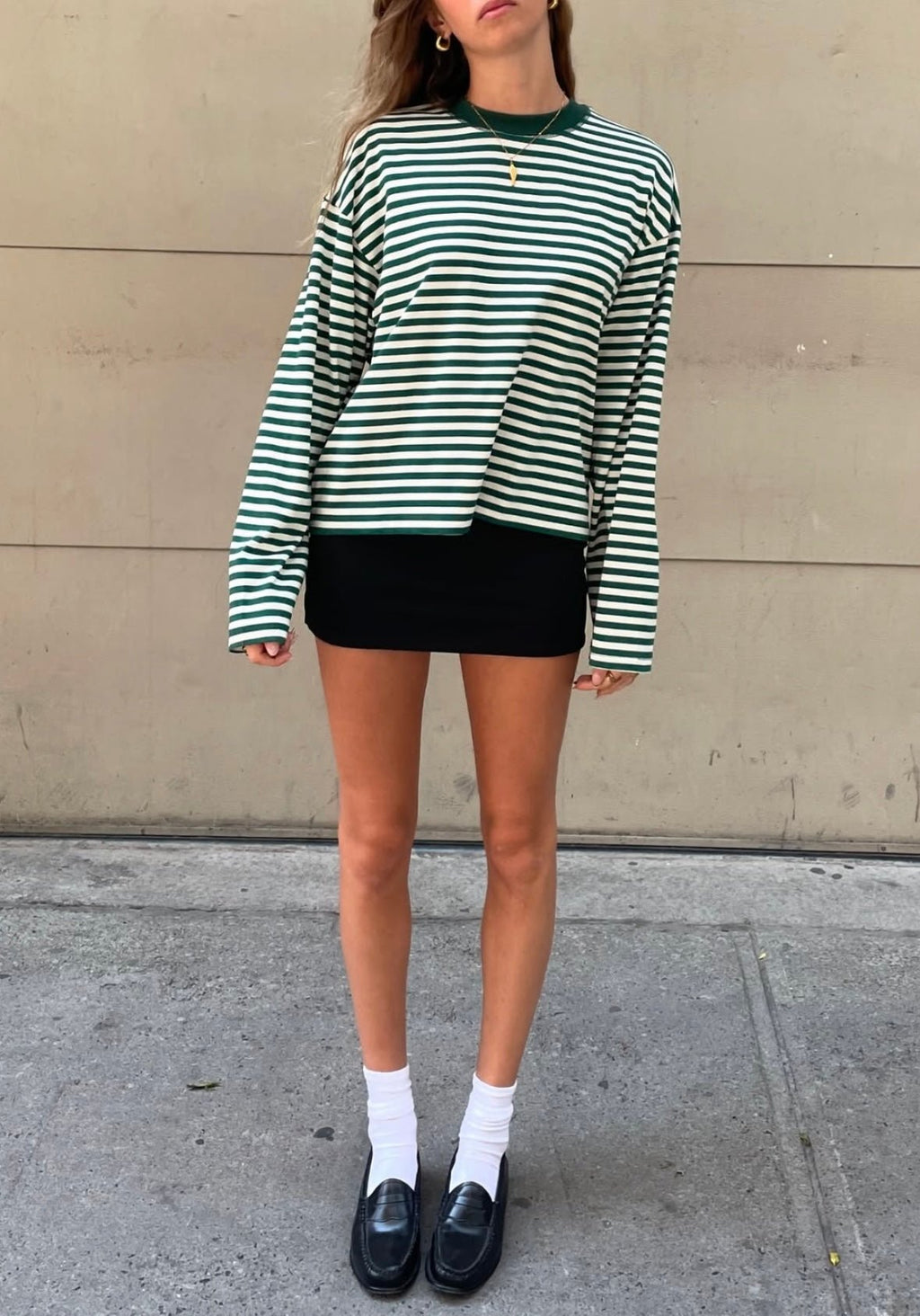 Vivien Striped Oversized Knit Sweater - Women's Cozy Knitwear - Image 15
