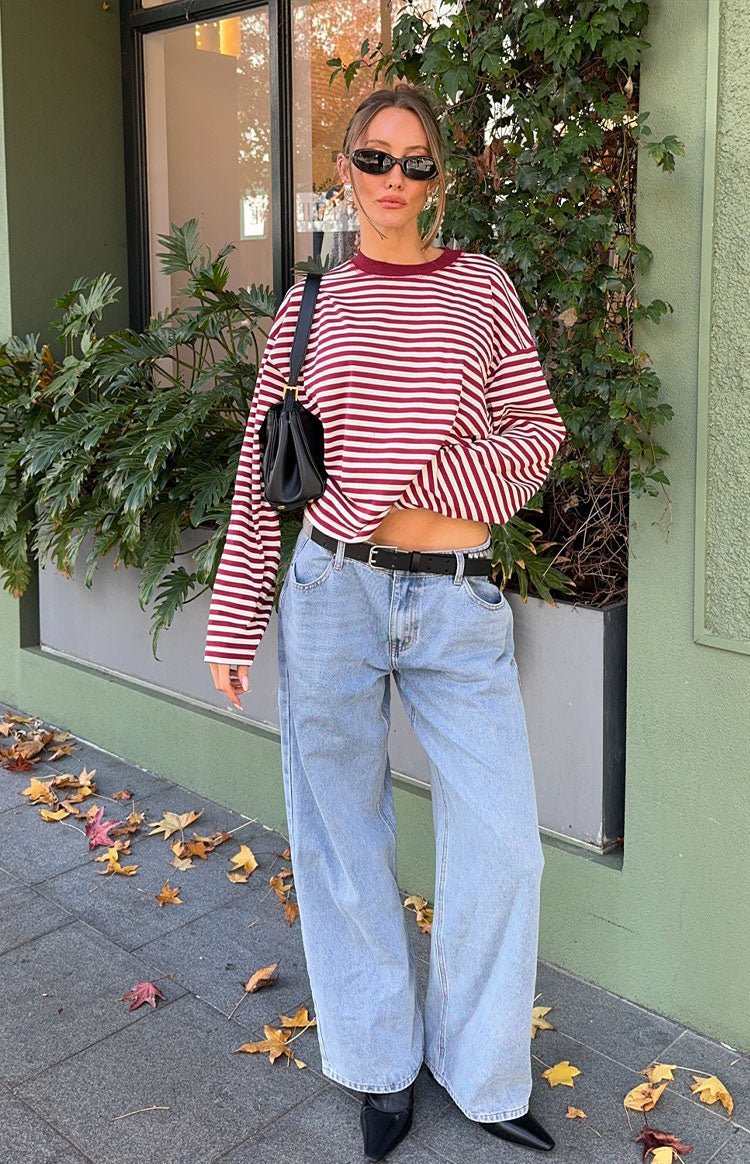 Vivien Striped Oversized Knit Sweater - Women's Cozy Knitwear - Image 20
