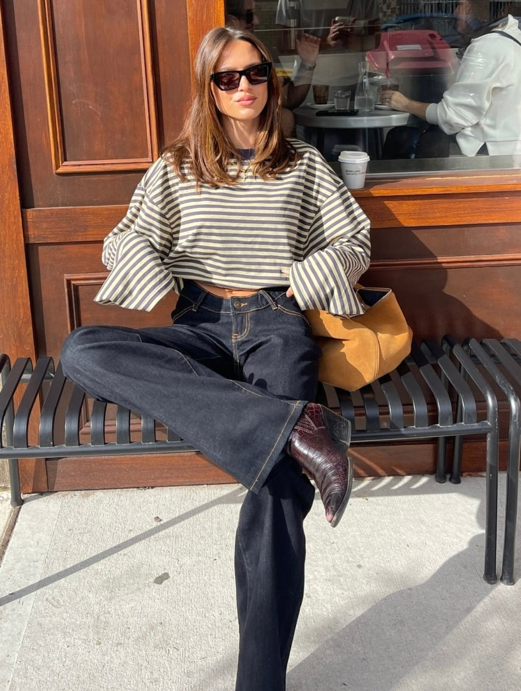 Vivien Striped Oversized Knit Sweater - Women's Cozy Knitwear - Image 19