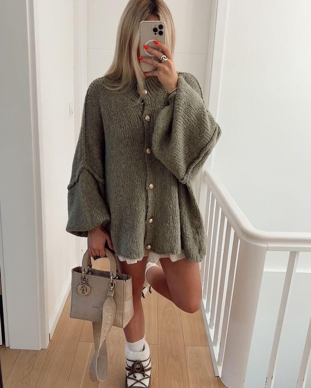 Greta Long Cardigan - Women's Cozy Knitwear - Image 3