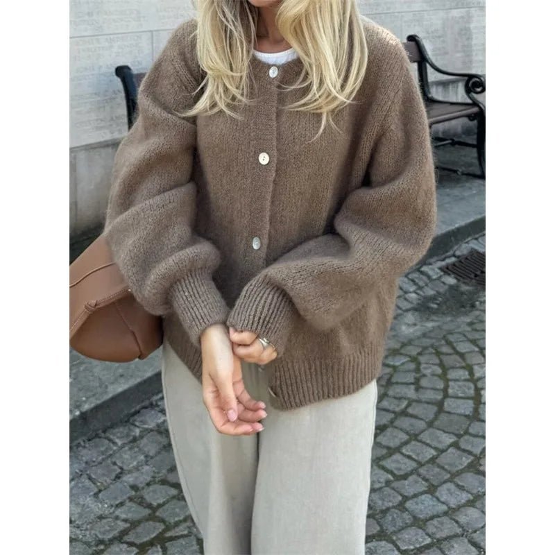 Hazel Soft Knit Cardigan - Women's Cozy Knitwear - Image 11
