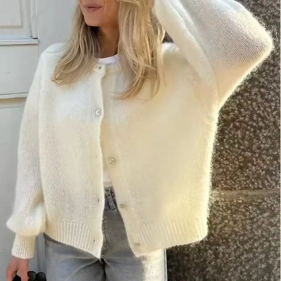 Hazel Soft Knit Cardigan - Women's Cozy Knitwear - Image 10