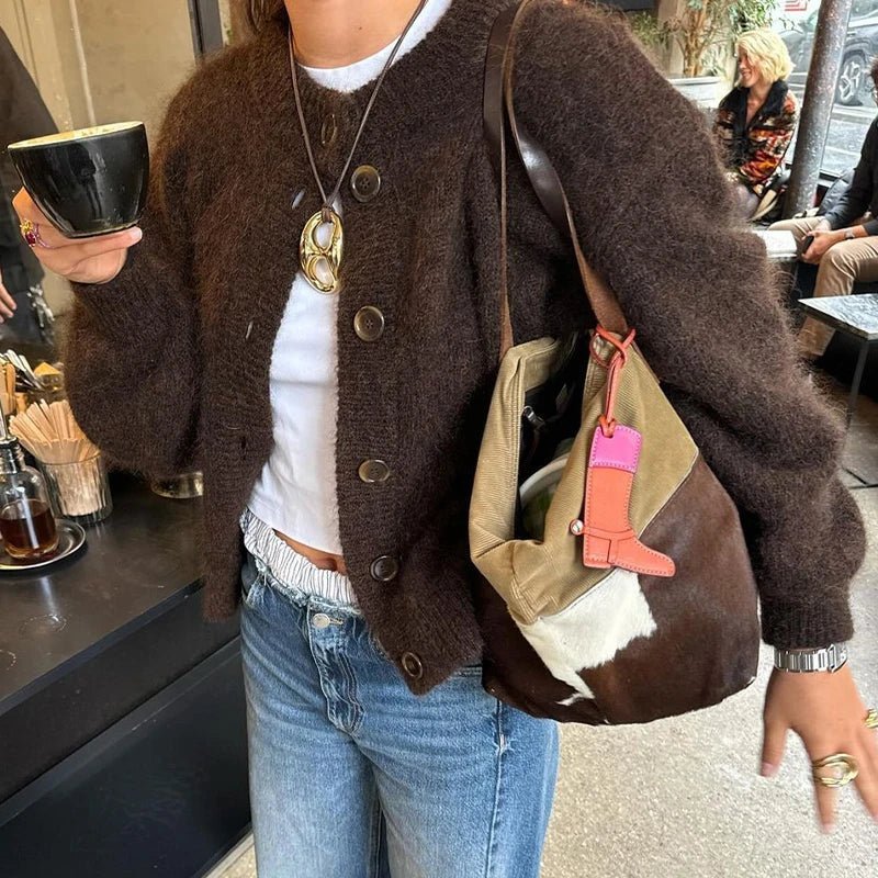 Lucy Knit Cardigan - Women's Cozy Knitwear - Image 3