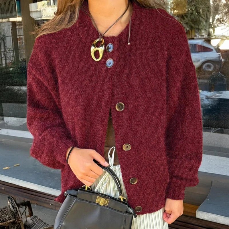 Lucy Knit Cardigan - Women's Cozy Knitwear - Image 7