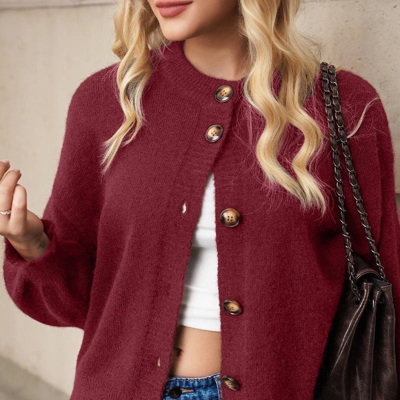 Lucy Knit Cardigan - Women's Cozy Knitwear - Image 6