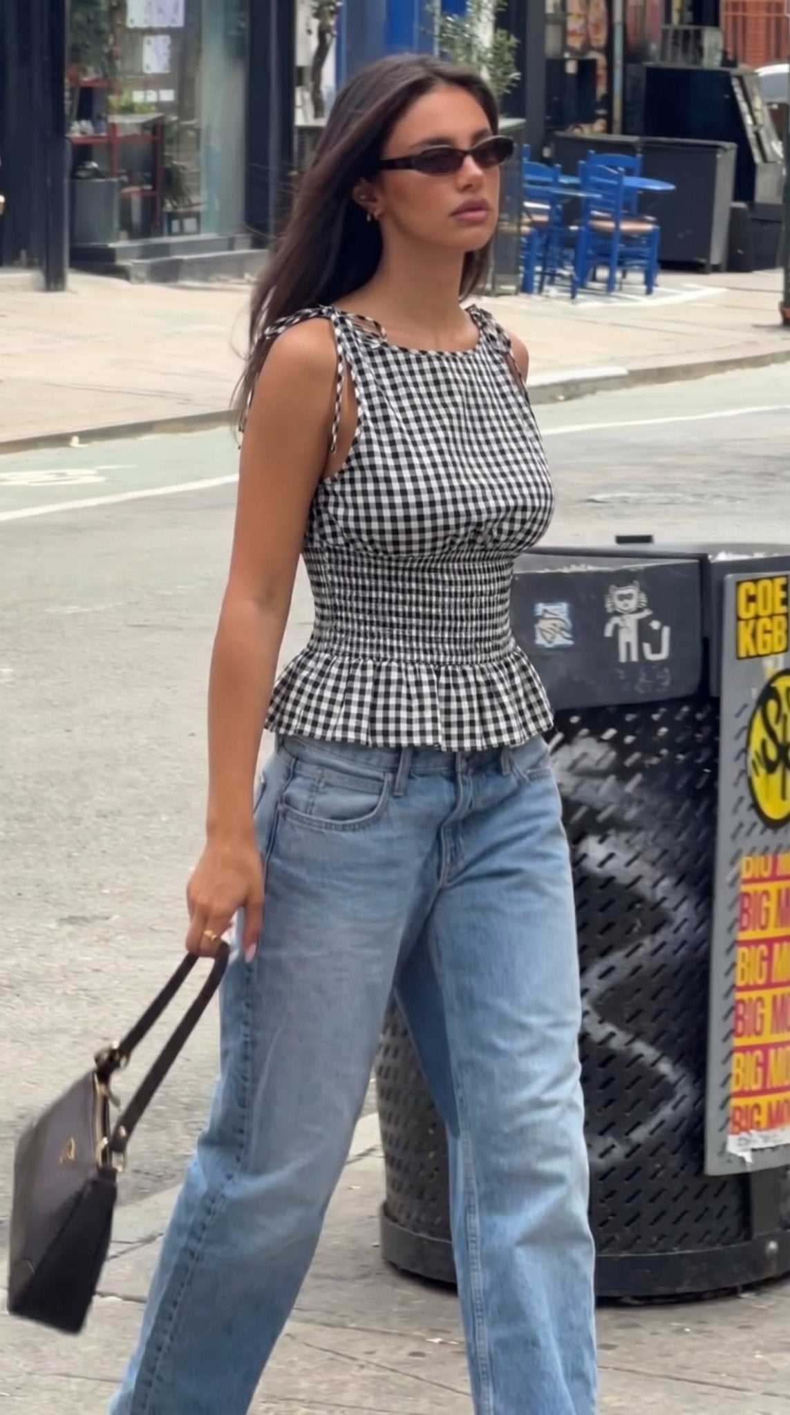 Jessica Vintage Plaid Tank Top - Women's Everyday Fashion Top - Image 5