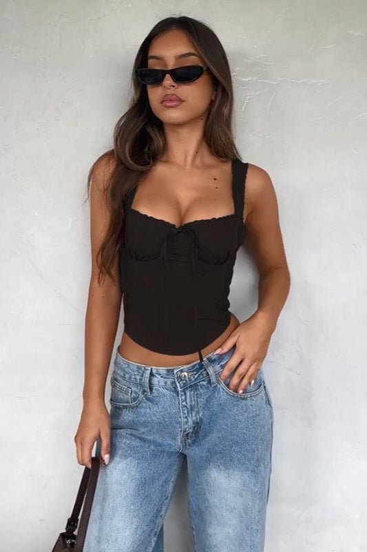 Celeste Lace Trim Cami Top - Women's Everyday Fashion Top - Image 14