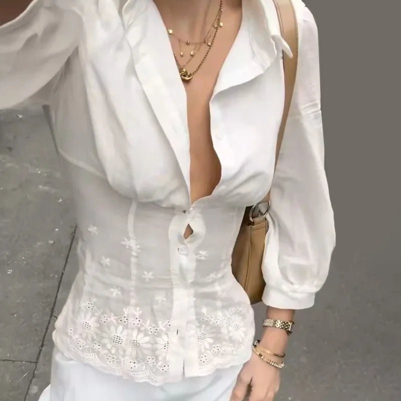 Jillian Long Sleeve Cinched Waist Top - Women's Everyday Fashion Top