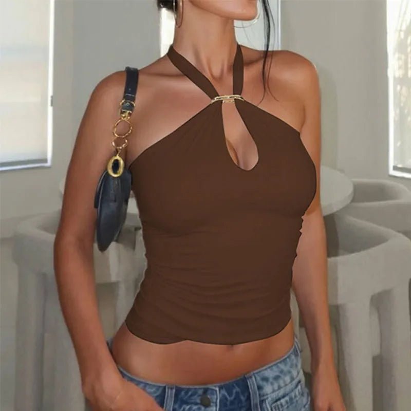 Miranda Backless Bandage Crop Top - Women's Everyday Fashion Top - Image 12