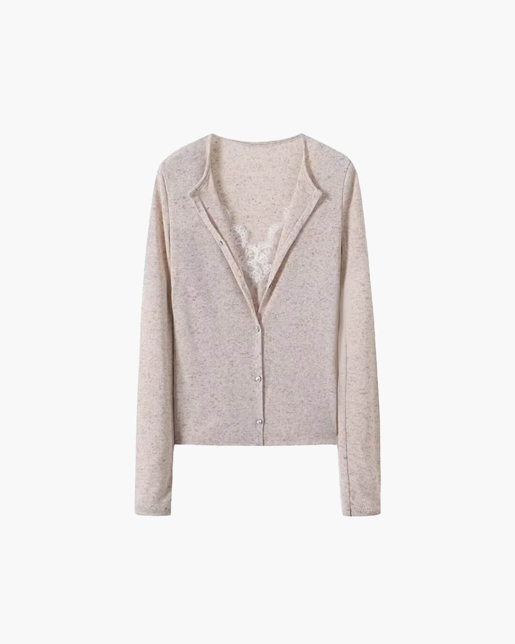 Ada Paneled Lace Trim Top - Women's Everyday Fashion Top - Image 2