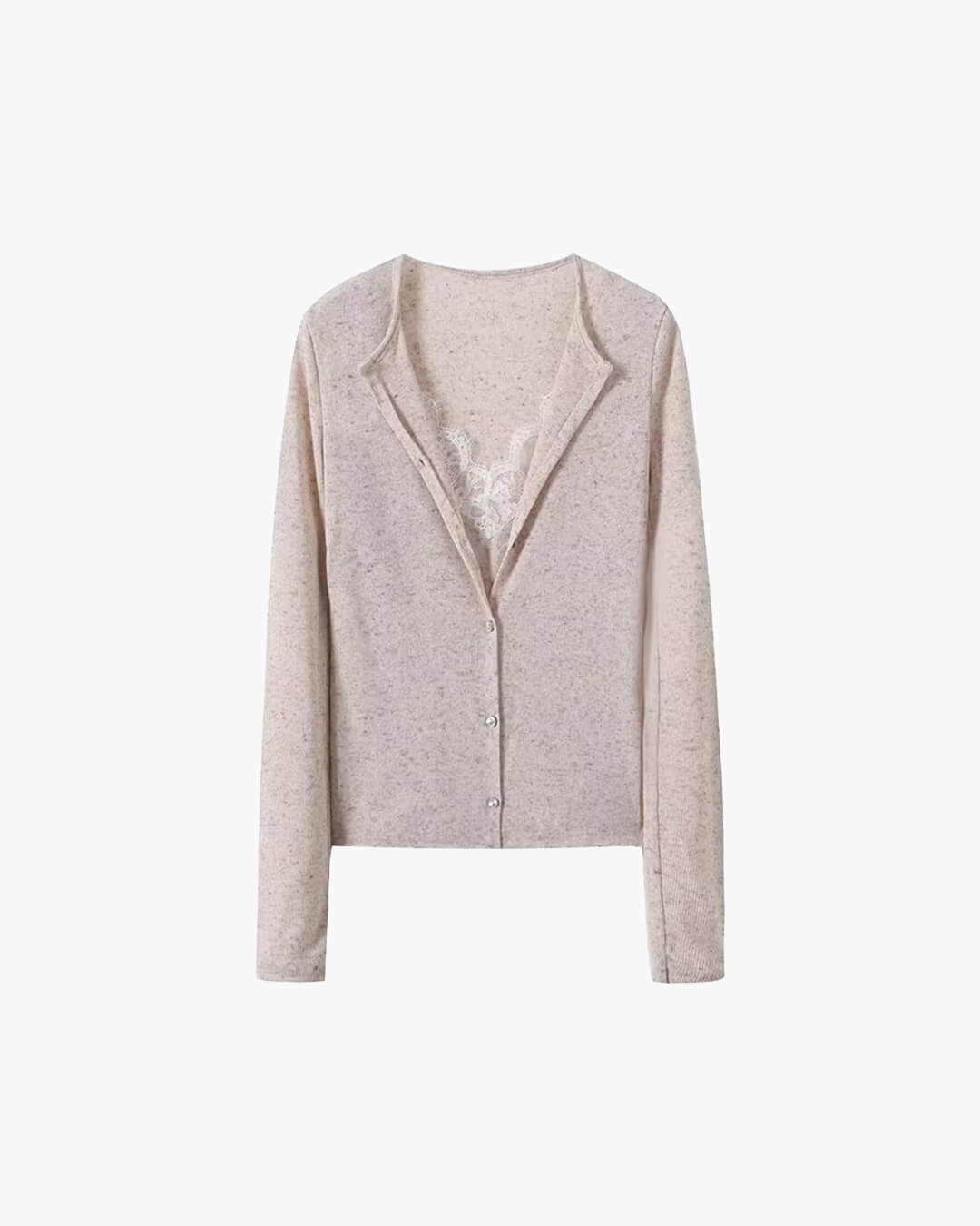 Ada Paneled Lace Trim Top - Women's Everyday Fashion Top - Image 2