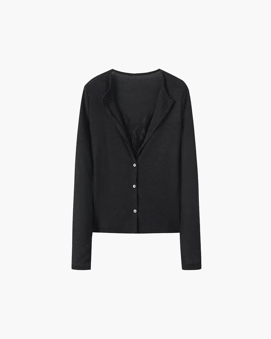 Ada Paneled Lace Trim Top - Women's Everyday Fashion Top - Image 8