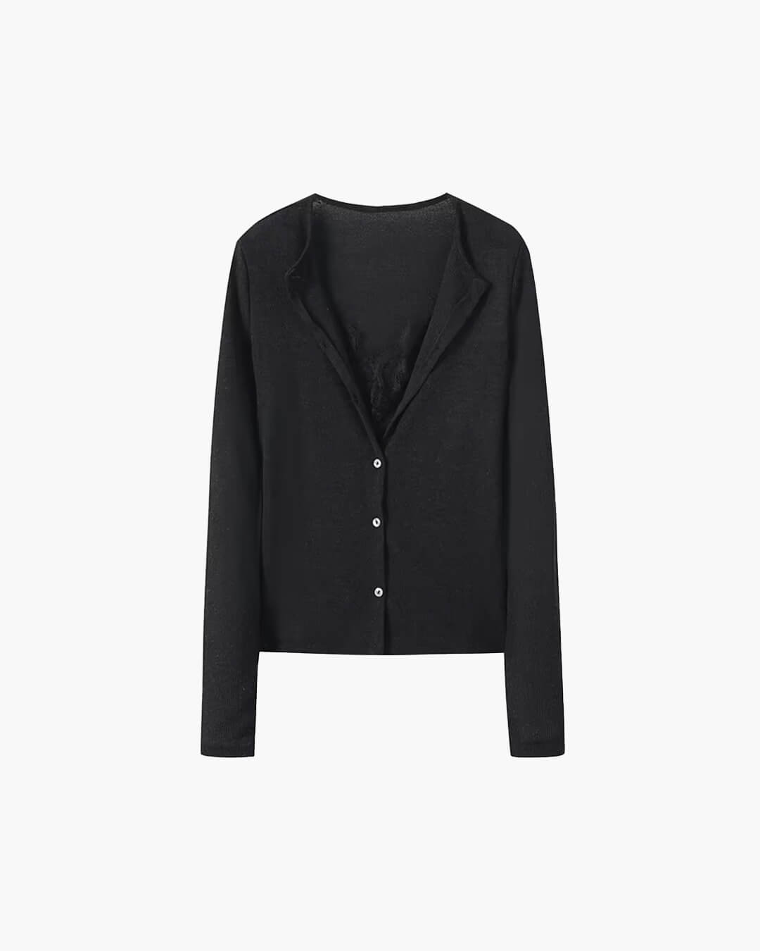 Ada Paneled Lace Trim Top - Women's Everyday Fashion Top - Image 8