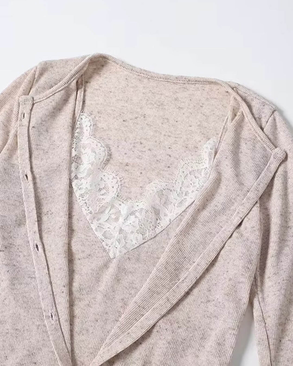 Ada Paneled Lace Trim Top - Women's Everyday Fashion Top - Image 9