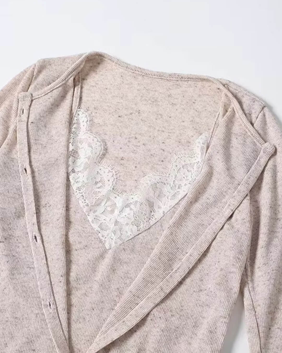 Ada Paneled Lace Trim Top - Women's Everyday Fashion Top - Image 9