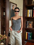 Alessia Lace Trim Cami Top - Women's Everyday Fashion Top - Image 3