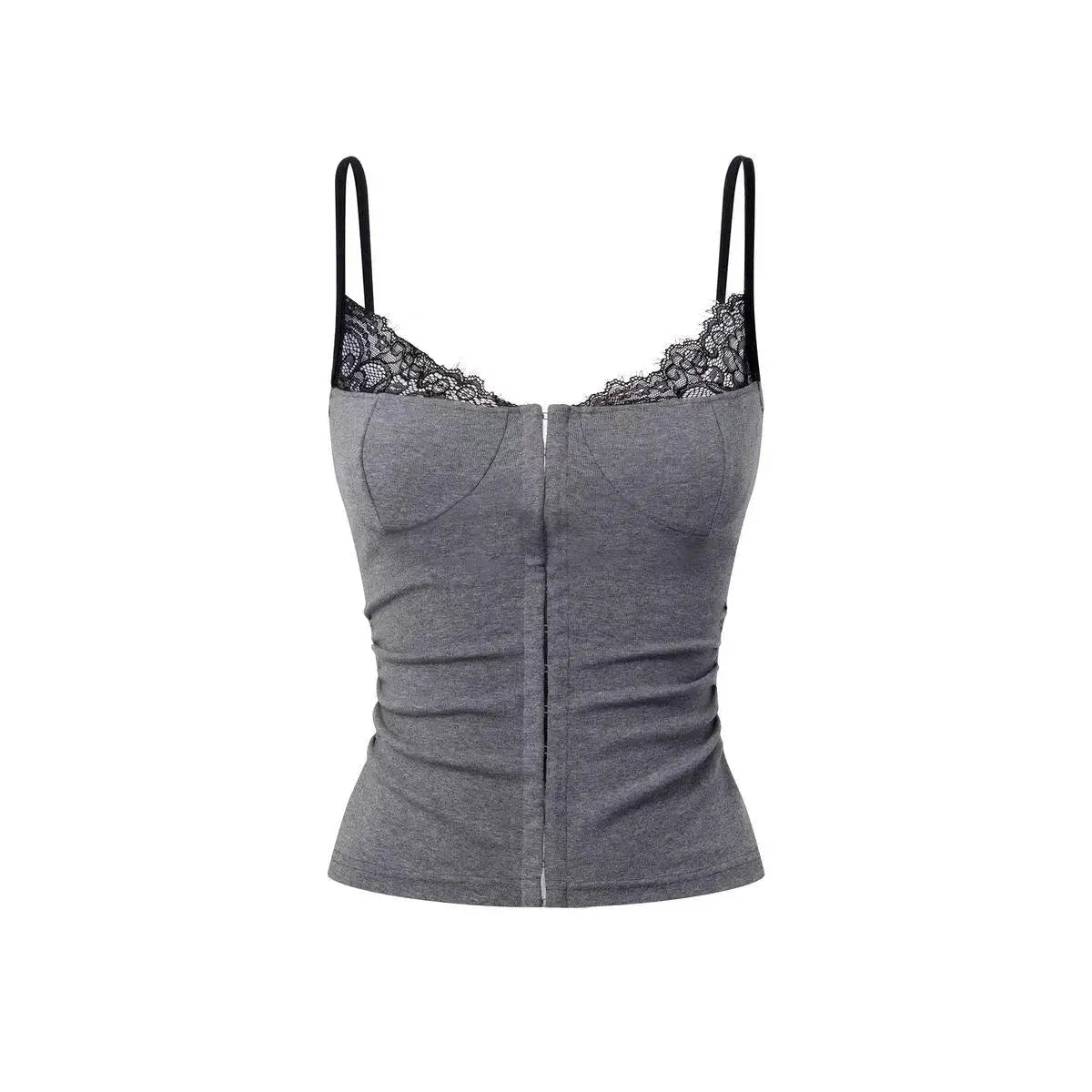 Alessia Lace Trim Cami Top - Women's Everyday Fashion Top