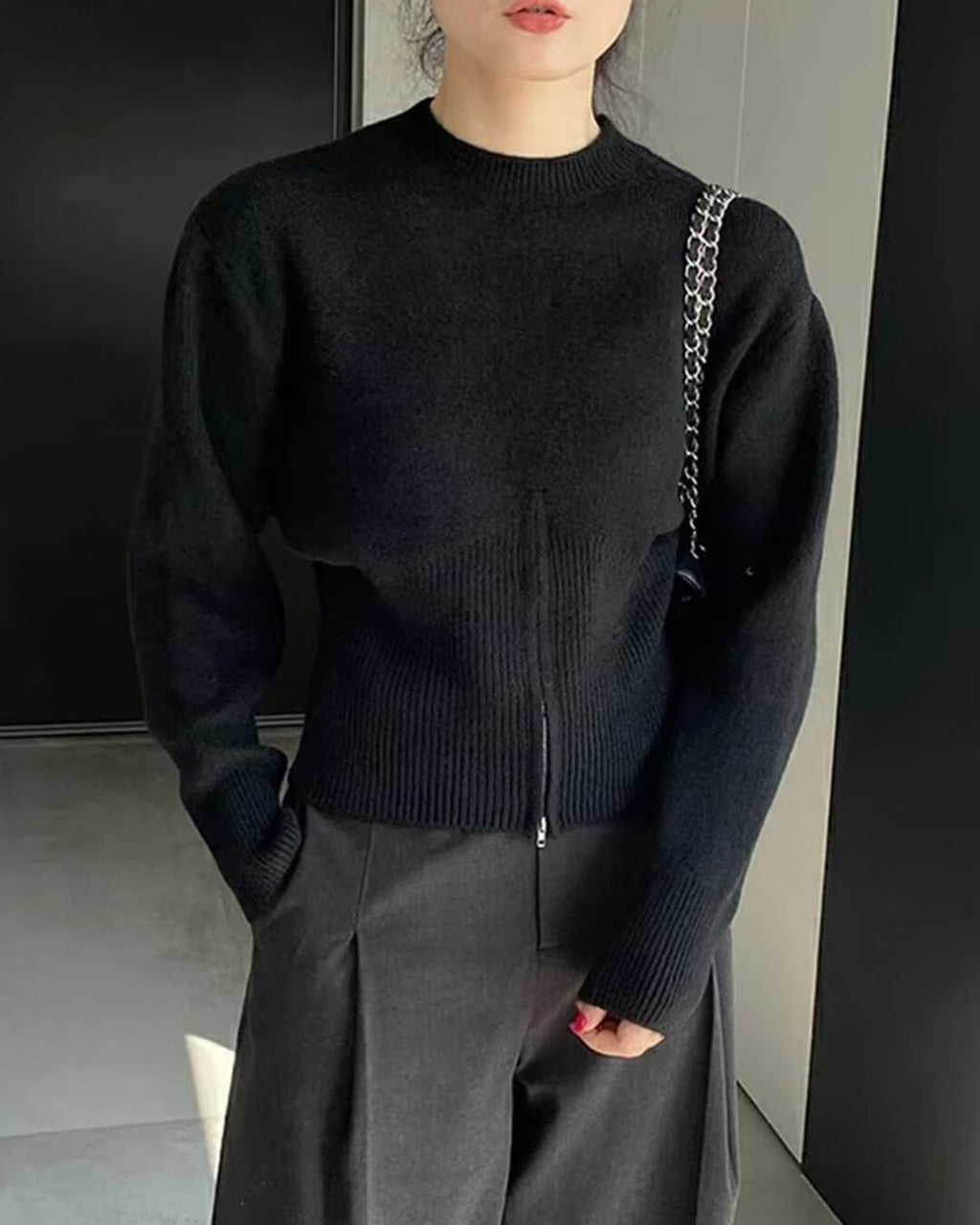 Adahlia Slim Waist Pullover - Women's Everyday Fashion Top - Image 2