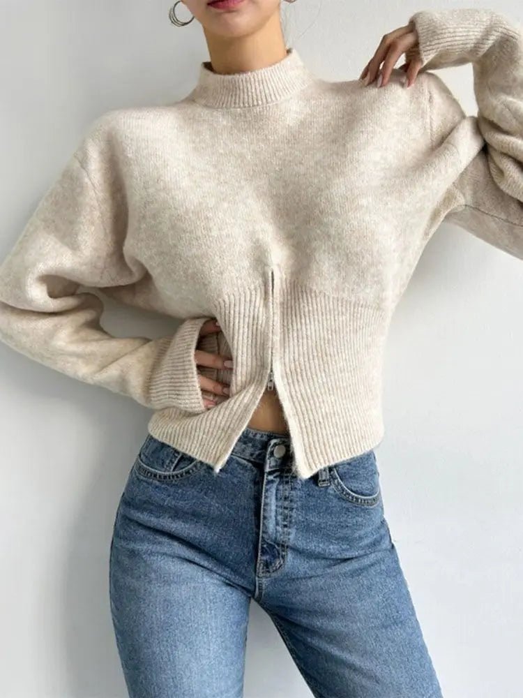 Adahlia Slim Waist Pullover - Women's Everyday Fashion Top - Image 4