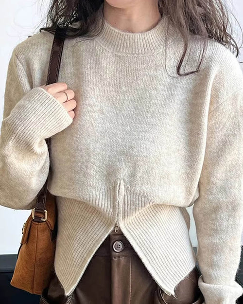 Adahlia Slim Waist Pullover - Women's Everyday Fashion Top