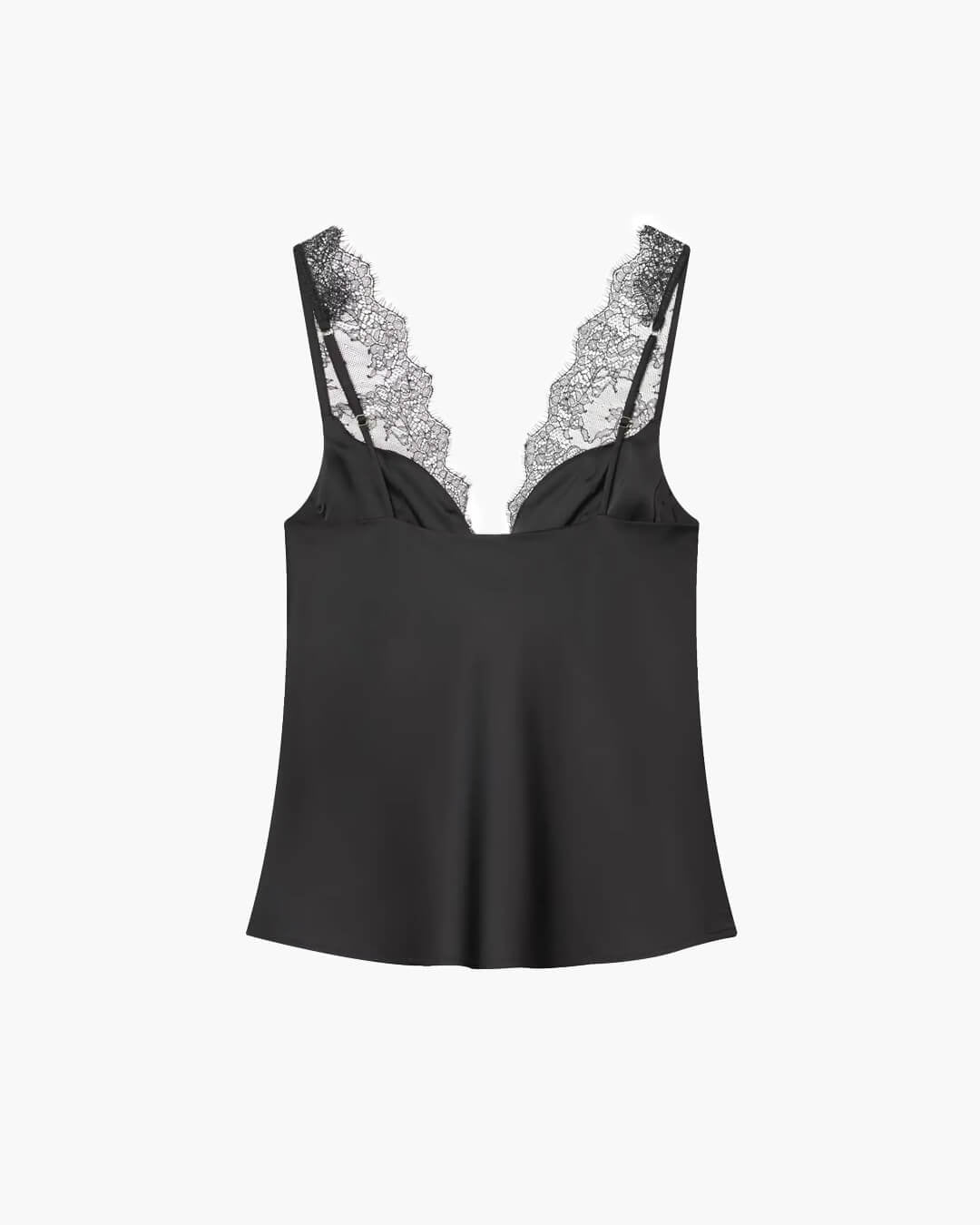 Amaris Lace V-Neck Sleeveless Top - Women's Everyday Fashion Top - Image 3
