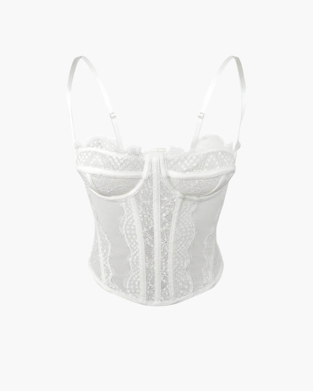 Antonia Strap Lace Corset Top - Women's Everyday Fashion Top - Image 4