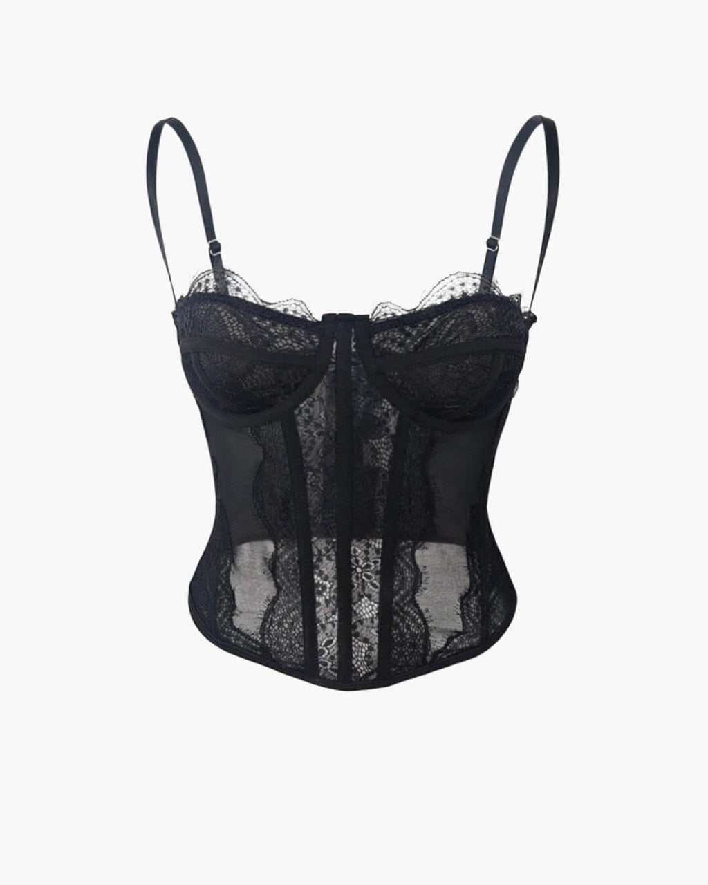 Antonia Strap Lace Corset Top - Women's Everyday Fashion Top - Image 7