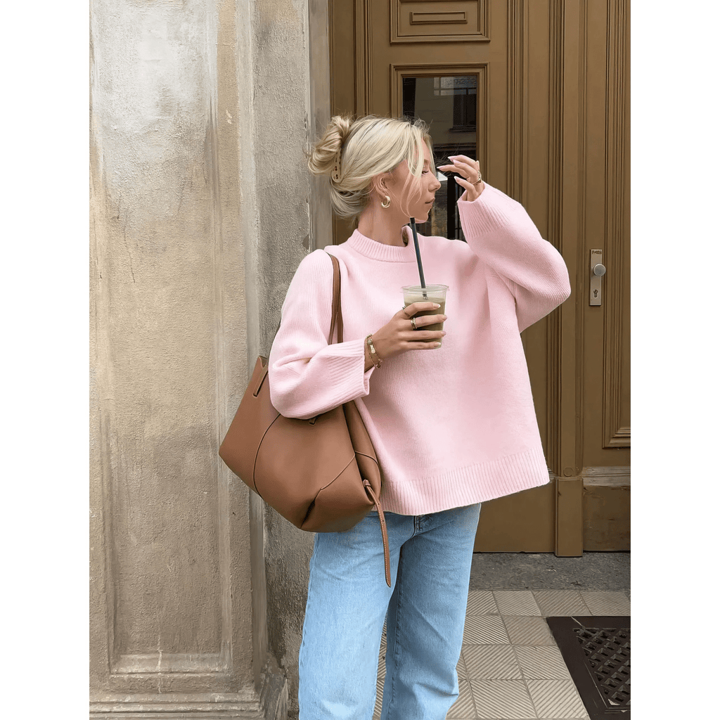 Aria Knitted Sweater - Women's Everyday Fashion Top