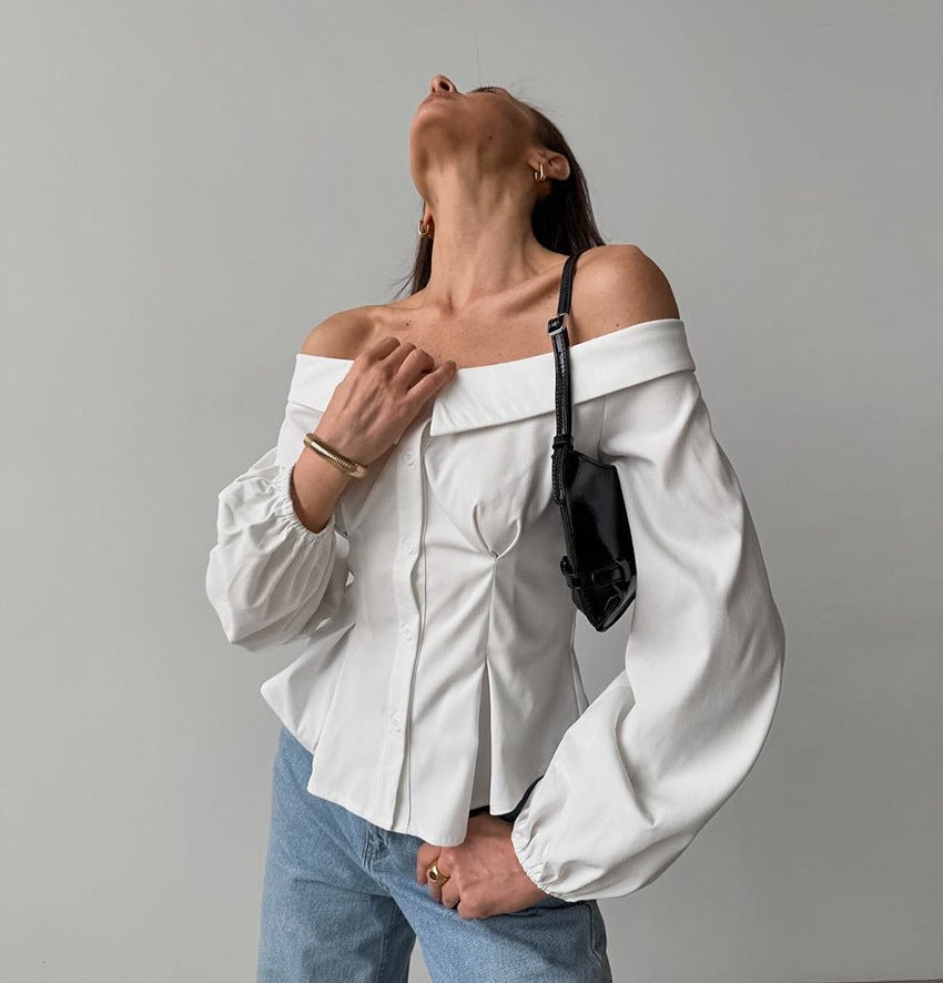 Catherine Off Shoulder Top - Women's Everyday Fashion Top - Image 6
