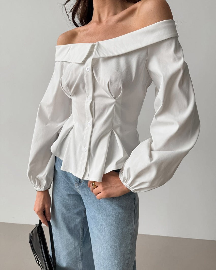 Catherine Off Shoulder Top - Women's Everyday Fashion Top - Image 5