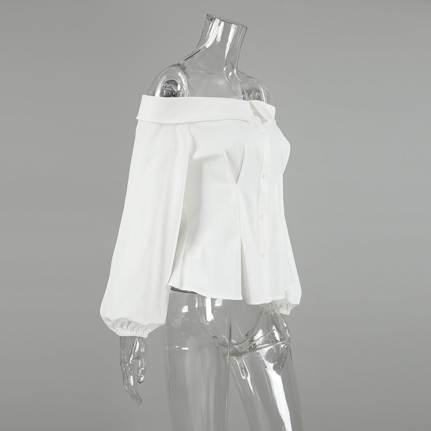 Catherine Off Shoulder Top - Women's Everyday Fashion Top - Image 9