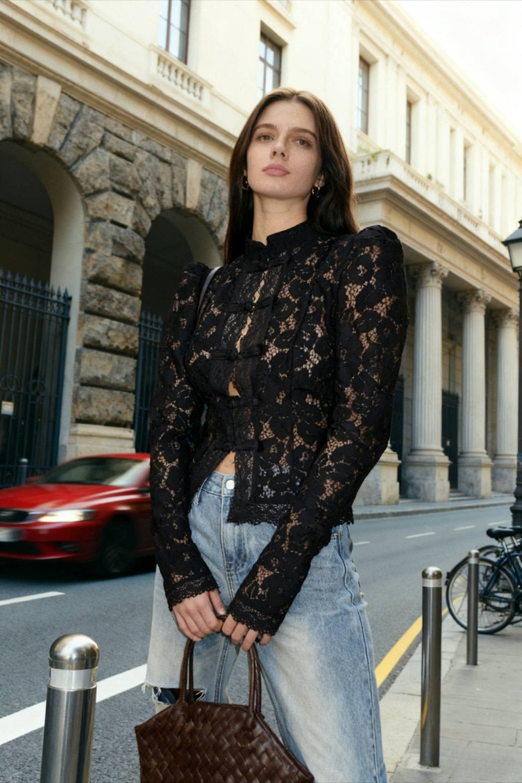Claire Elegant Lace Blouse - Women's Everyday Fashion Top - Image 2