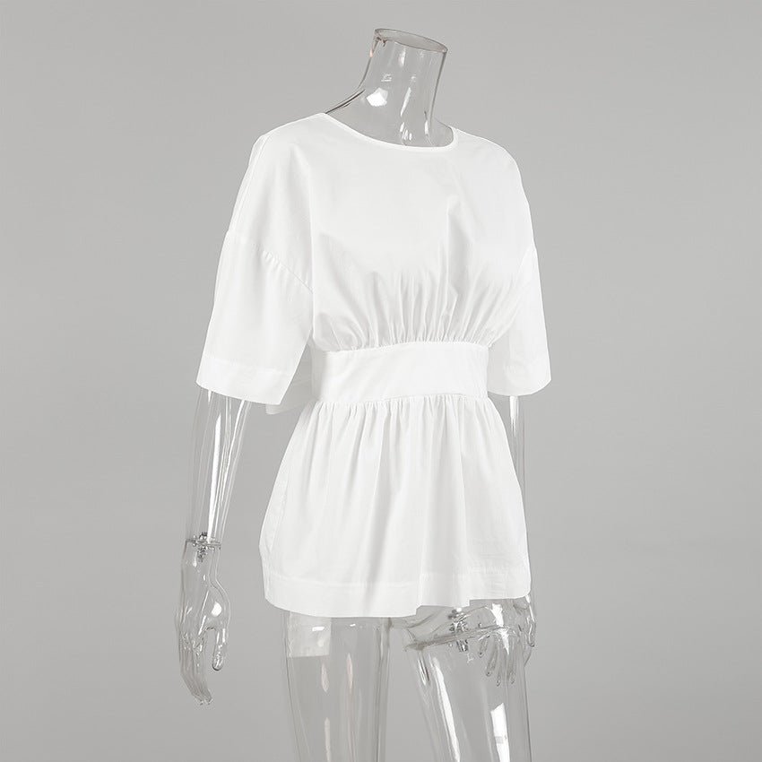 Clarisse White Tuco Top - Women's Everyday Fashion Top - Image 6