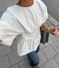 Clarisse White Tuco Top - Women's Everyday Fashion Top