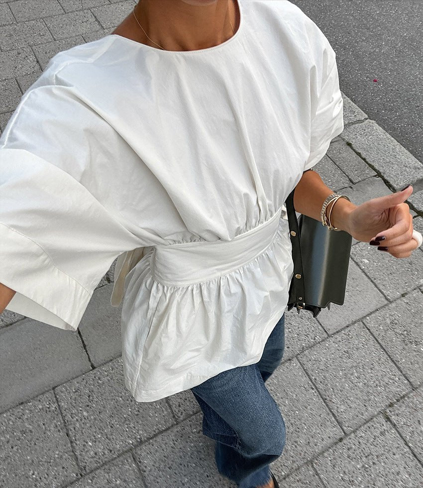 Clarisse White Tuco Top - Women's Everyday Fashion Top