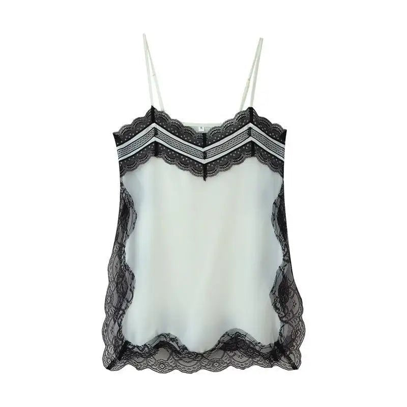 Sia Lace Trim Cami Top - Women's Everyday Fashion Top - Image 8