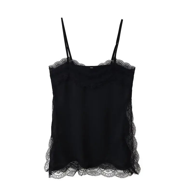 Sia Lace Trim Cami Top - Women's Everyday Fashion Top - Image 6