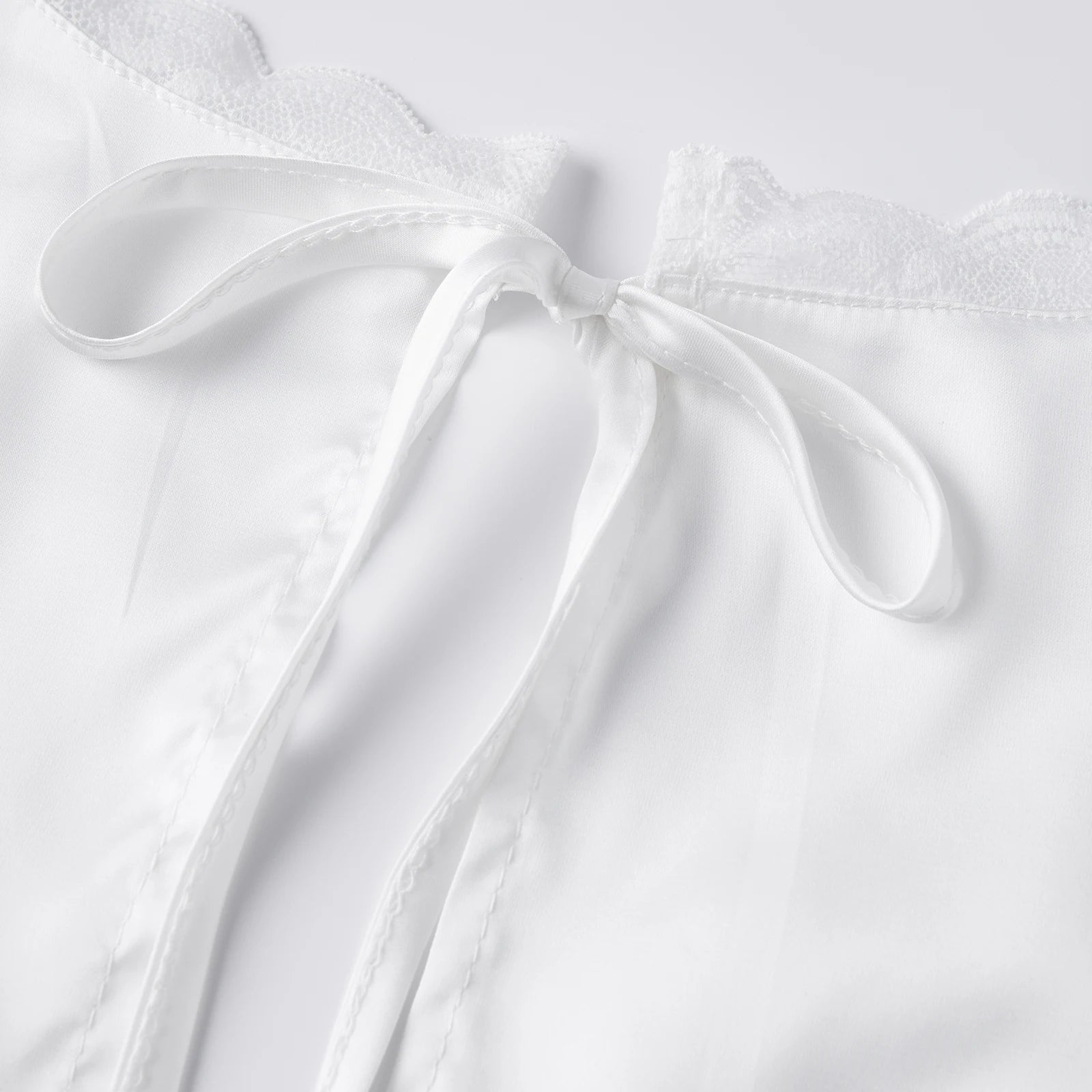 Francesca Deep Neck Satin Top - Women's Everyday Fashion Top - Image 11