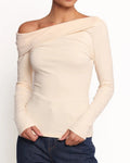 Glenda Asymmetrical Off Shoulder Top - Women's Everyday Fashion Top