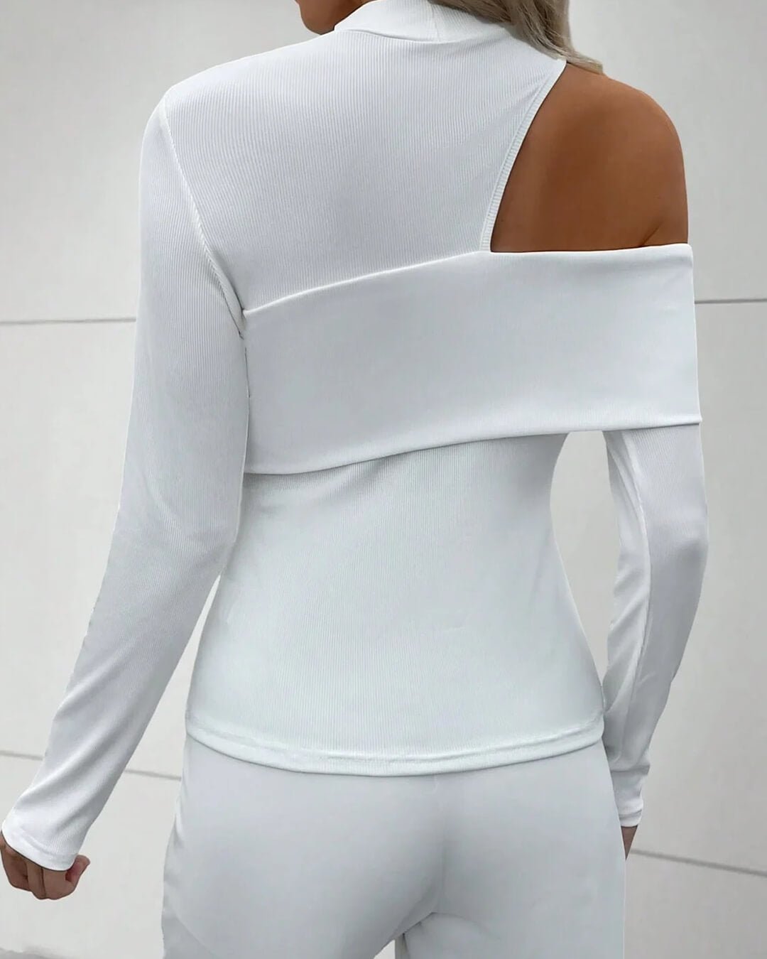 Hazel Cutout Shoulder Knitted Top - Women's Everyday Fashion Top - Image 6